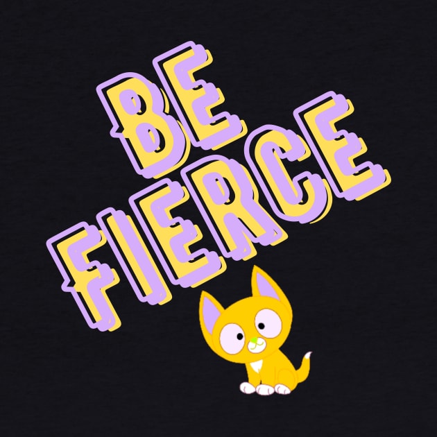be fierce yellow and purple by MGuyerArt